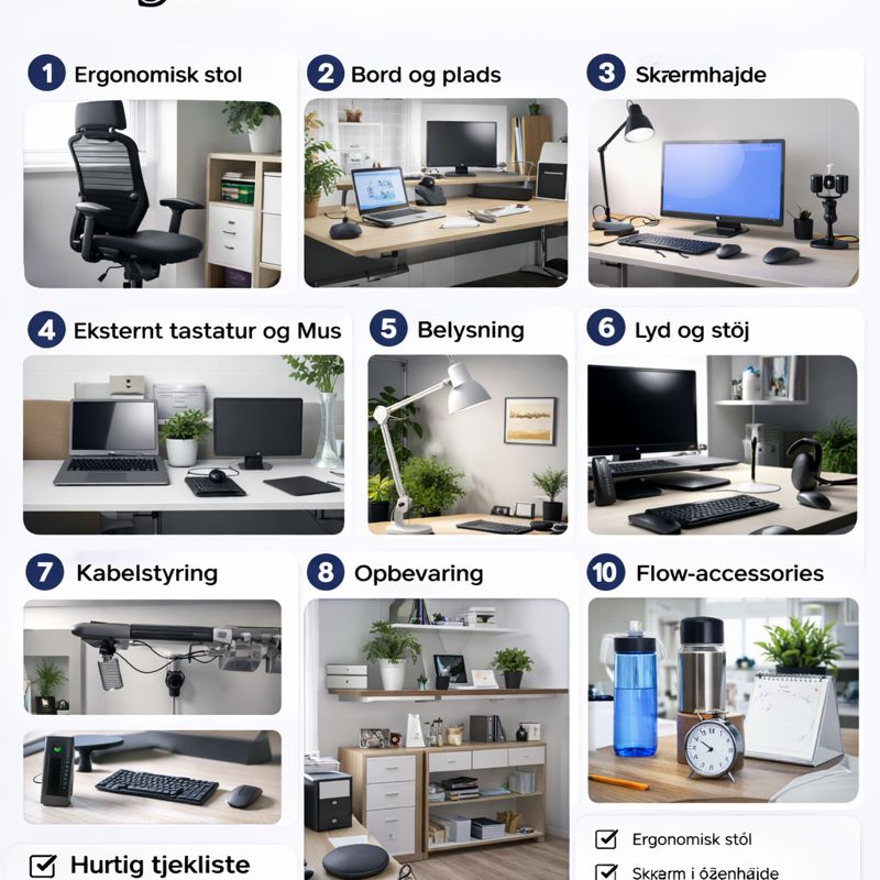 Hjemmekontor-musthaves til bedre arbejdsflow